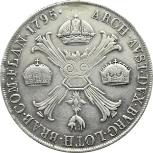 Austria, Franciszek II, talar 1795 M, Mediolan