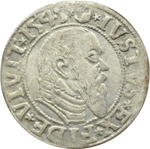 Prusy Książęce, Albrecht, grosz pruski 1545, Królewiec