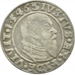 Herzogliches Preußen, Albrecht, Preußischer Pfennig 1546, Königsberg, Seltener Jahrgang