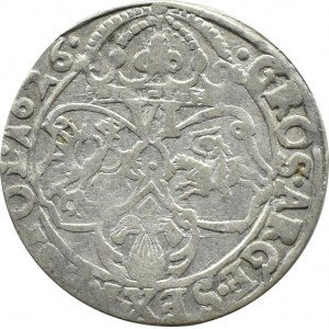 Sigismund III. Wasa, Sixpence 1626, Wappen Halbziege, Krakau