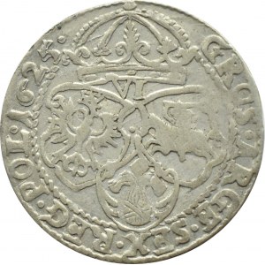 Sigismund III Vasa, sixpence 1625 half-goat crest, Cracow, rare