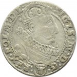 Zygmunt III Waza, szóstak 1625 herb półkozic, Kraków, rzadki