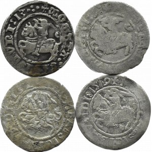 Sigismund I the Old, lot of half-pennies 1513-1528, Vilnius, rare