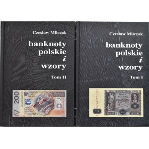 Cz. Miłczak, Banknoty polskie i wzory, komplet 2 tomy, Warszawa 2012
