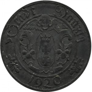 Danzig/Gdansk, 10 fenig 1920, Danzig, variety 60.1/16, rarity C4