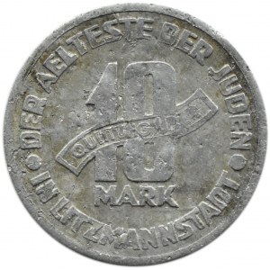 Ghetto Lodz, 10 marks 1943, aluminum, ref. 4/3