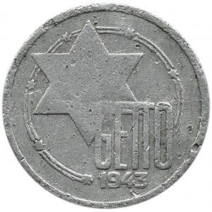 Getto Łódź, 10 marek 1943, aluminium, odm. 9/4
