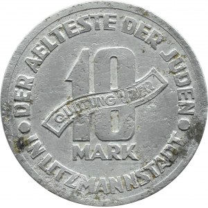 Ghetto Lodz, 10 marks 1943, aluminum, ref. 4/3