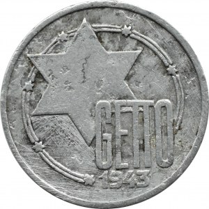 Getto Łódź, 10 marek 1943, aluminium, odm. 10/5