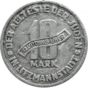 Getto Łódź, 10 marek 1943, aluminium, odm. 10/5