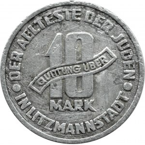Ghetto Lodz, 10 marks 1943, aluminum, ref. 10/5