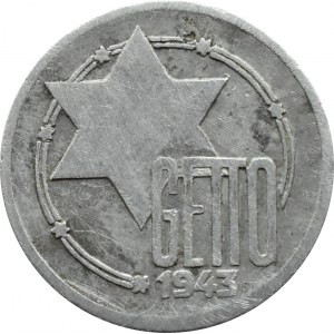 Ghetto Lodz, 10 marks 1943, aluminum, ref. 11/5