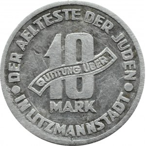 Getto Łódź, 10 marek 1943, aluminium, odm. 11/5
