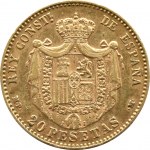 Spanien, Alfonso XIII, 20 pesetas 1890, Madrid, OLD BITS