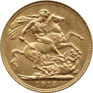 Wielka Brytania, Jerzy V, suweren 1913, Londyn