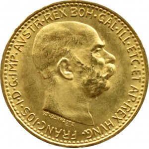 Austro-Węgry, Franciszek Józef I, 10 koron 1912, Wiedeń, UNC