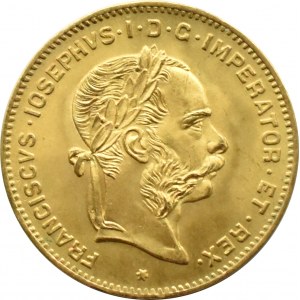 Austria-Hungary, Franz Joseph I, 10 francs/4 florins 1892, Vienna