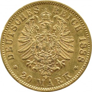 Germany, Prussia, Frederick III, 20 marks 1888 A, Berlin