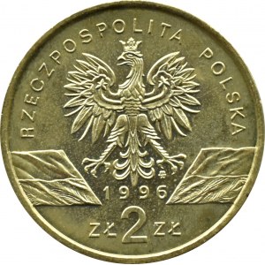 Polska, III RP, Jeż, 2 złote 1996, Warszawa, UNC