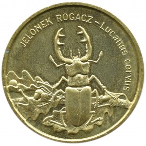 Poland, III RP, Jelonek Rogacz, 2 zloty 1997, Warsaw, UNC