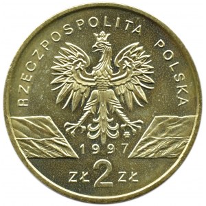 Polska, III RP, Jelonek Rogacz, 2 złote 1997, Warszawa, UNC