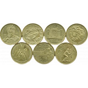 Polen, III RP, Flug von Zwei-Zloty-Münzen 1998 - vollständiger Jahrgang, Warschau