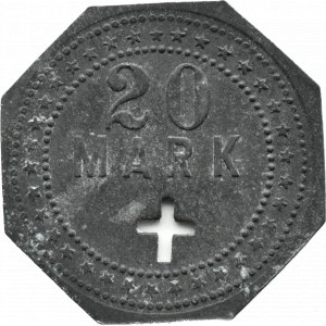 Poland/Germany, 20 mark token, double-sided, zinc