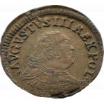 Augustus III Saxon, copper penny 1758, Gubin, MENTIONABLE and RARE