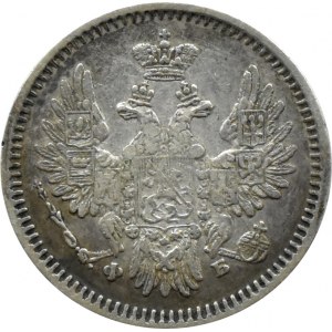 Rosja, Aleksander II, 5 kopiejek 1857 FB, Petersburg, rzadki rocznik (R)