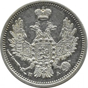 Russland, Nikolaus I., 10 Kopeken 1850 PA, St. Petersburg