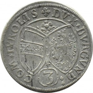 Austria, Ferdynand Karol, 3 krajcary 1656, Hall