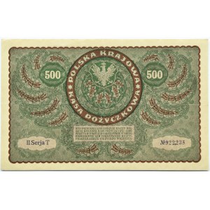 Polska, II RP, 500 marek 1919, II seria T, Warszawa