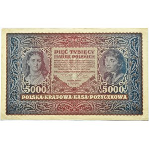Polska, II RP, 5000 marek 1920, II serja M, Warszawa