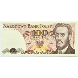 Poland, PRL, L. Waryński, 100 zloty 1976, Warsaw, AS series, UNC