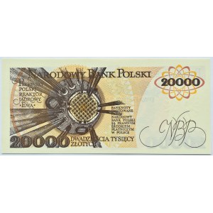 Polen, PRL, M. Skłodowska, 20000 Zloty 1989, Warschau, Serie AM, UNC