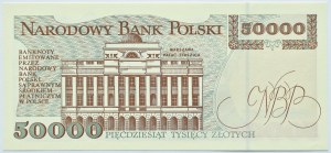 Polska, III RP, St. Staszic, 50000 złotych 1993, Warszawa, seria S, UNC