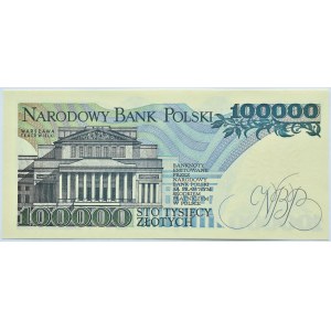 Polska, III RP, St. Moniuszko, 100000 złotych 1990, Warszawa, seria BA, UNC