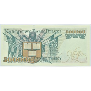 Polska, III RP, H. Sienkiewicz, 500000 złotych 1993, Warszawa, seria L, UNC