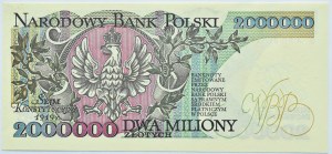 Polska, III RP, I.J. Paderewski, 2000000 złotych 1992, Warszawa, seria B, UNC