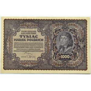 Poland, Second Republic, 1000 marks 1919, 1st series CE - type 7, Warsaw