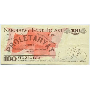 Polen, PRL, L. Waryński, 100 Zloty 1975, Warschau, Serie Y