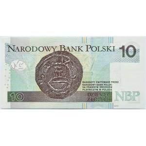 Polska, III RP, Mieszko I, 10 złotych 2012, Warszawa, seria AA 0872270, UNC