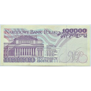 Polska, III RP, St. Moniuszko, 100000 złotych 1993, Warszawa, seria AA