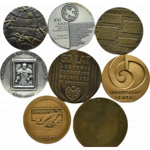 Poland, communist Poland, flight of eight different medals