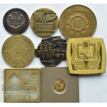 Polen, PRL, Flug von acht Medaillen mit verschiedenen Durchmessern
