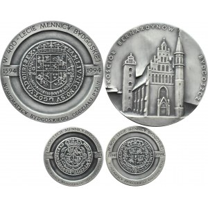 Polen, Volksrepublik Polen, Flug von vier königlichen Medaillen, 40 und 70 mm