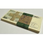 Polen, PRL, Bankpaket von 50 Zloty 1988, Warschau, GK-Serie, UNC