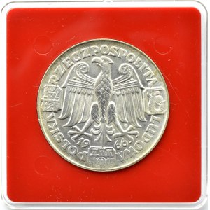 Polska, PRL, Mieszko i Dąbrówka - postacie, 100 złotych 1966, próba, UNC