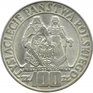 Polska, PRL, Mieszko i Dąbrówka, 100 złotych 1966, Warszawa, UNC