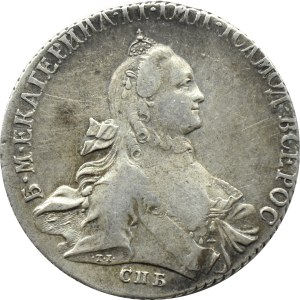 Rosja, Katarzyna II, 1 rubel 1764 SPB TI JaI, Petersburg, Ładny